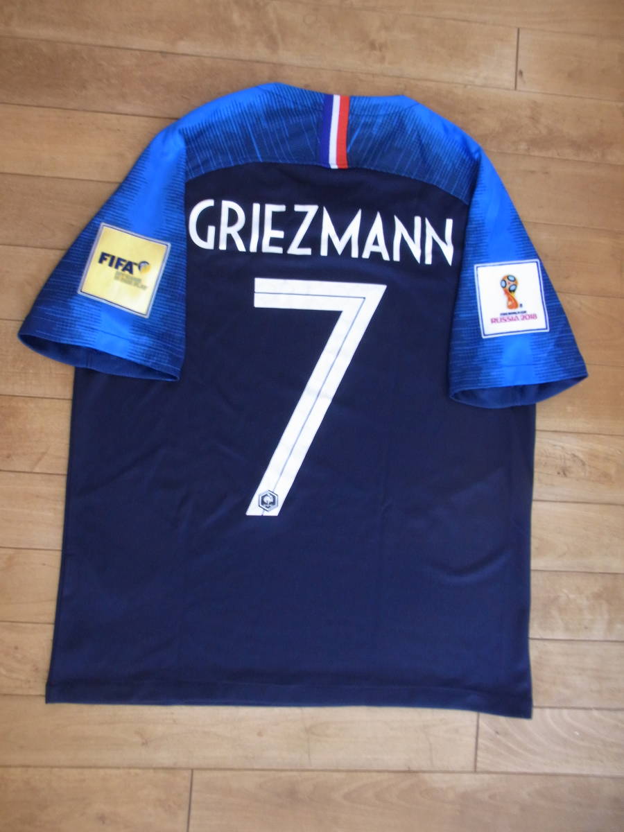 アントワーヌ・グリーズマン　Antoine Griezmann　フランス代表　ロシアワールドカップ仕様 オーセンティック ユニフォーム_画像6