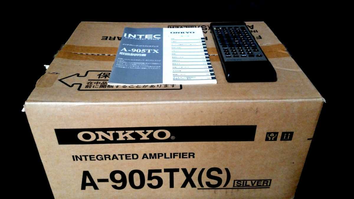 ONKYO A-905TX オンキヨー 高音質プリメインアンプ♪除菌クリーニング品♪付属品完備♪元箱有り♪動作品_画像8