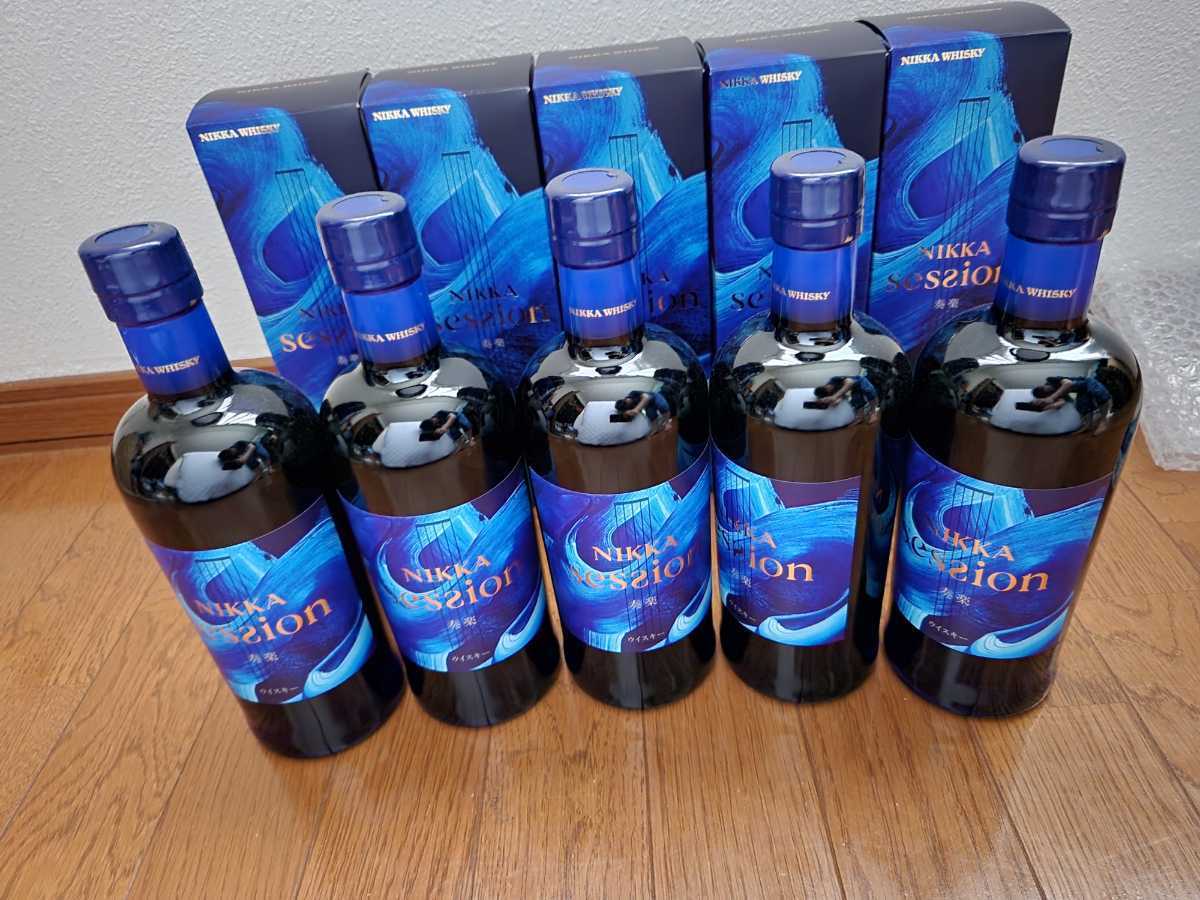 新品/未開封/5本セット【NIKKA SESSIONニッカ セッション 700ml 化粧箱