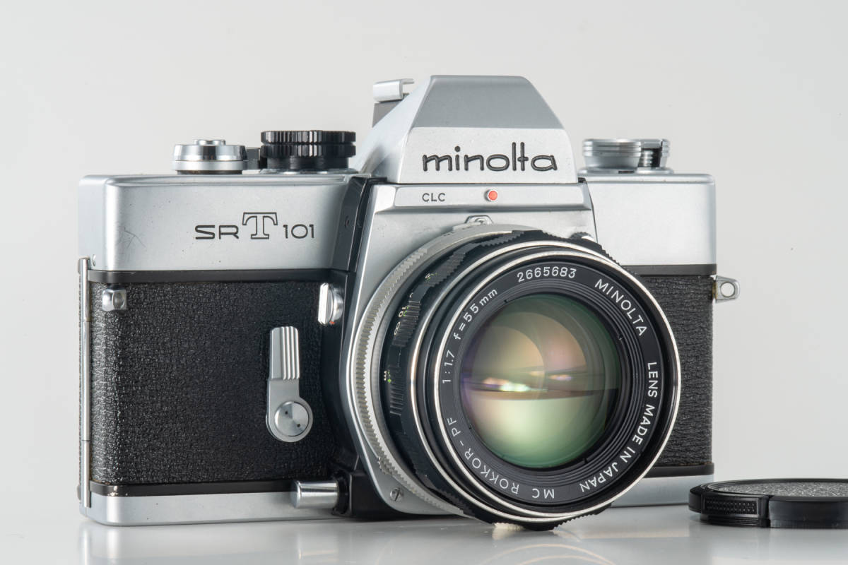 38 minolta SRT10135mm一眼レフカメラ+minolta MC ROKKOR-PF f1.7 55mm