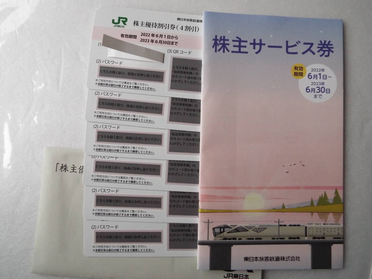 いたします JR東日本 株主優待券6枚セット+株主サービス券の通販 by