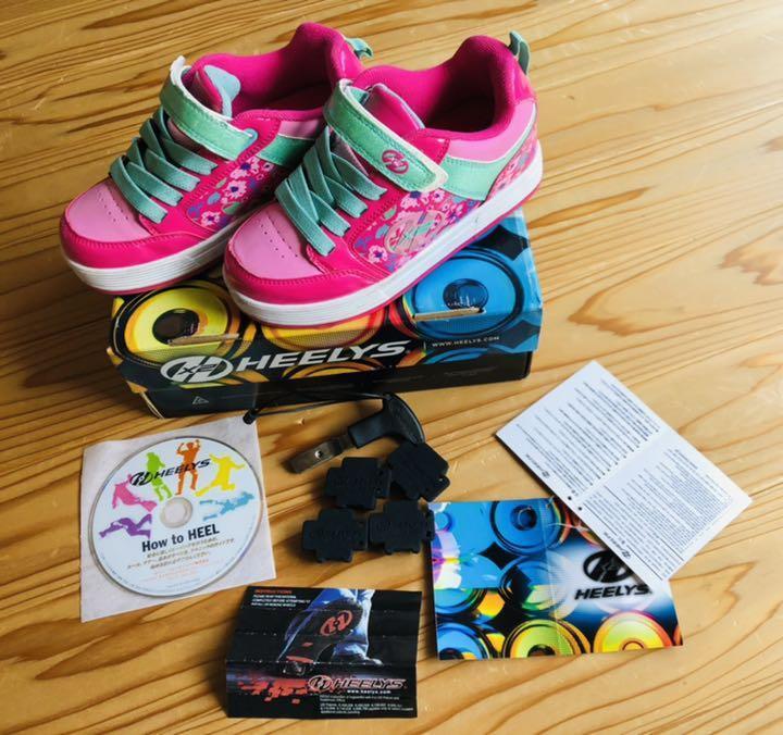 Yahoo!オークション - HEELYS ヒーリーズ【ローラーシューズ】20cm ピン...