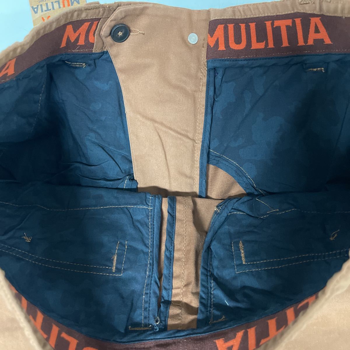 MULITIA ムリティア メンズ ショートパンツ w32インチ 未使用 パンツ ボトム 短パン　カーゴパンツ　ブラウン　茶色_画像7