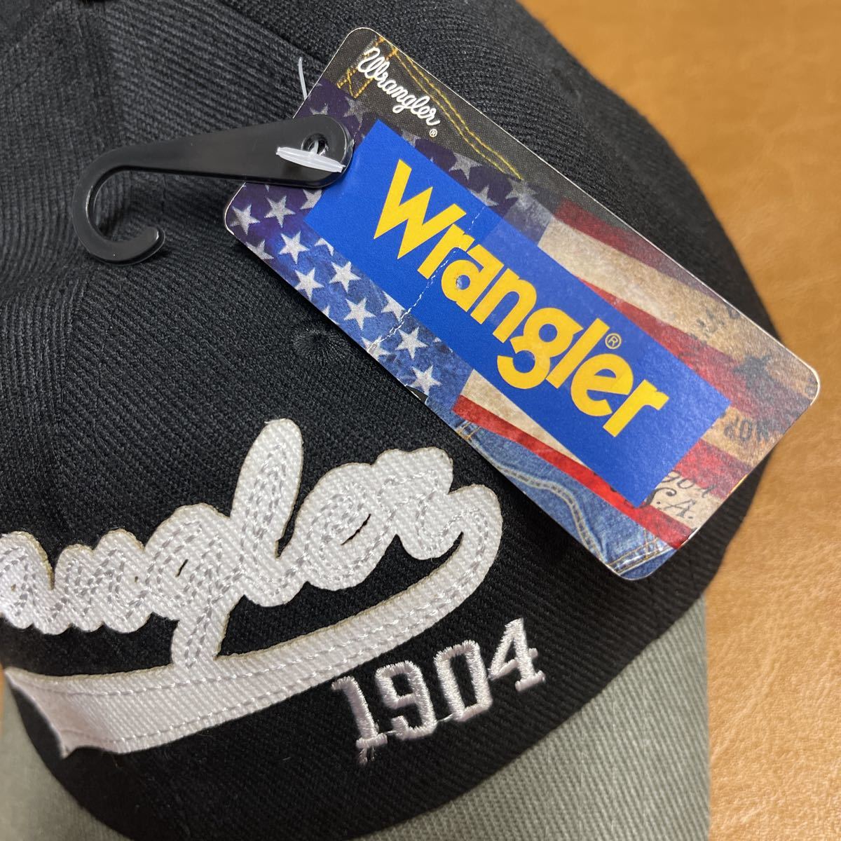 Wrangler ラングラー 帽子 キャップ CAP 未使用 ベースボールキャップ ブラック グレー デニム ジーンズ_画像3