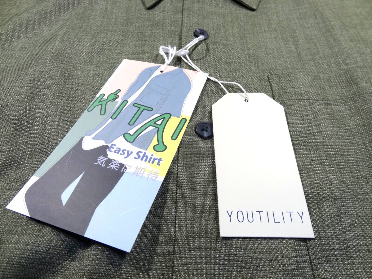 【M】【新品】肌触りEasy、ストレッチ、軽いシャツ YOUTILITY Easy Shirt 気楽に期待 KITAI_画像3