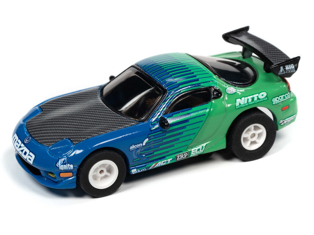 New Rel 2 Autoworld Import Heat 95 Mazda RX-7 HO Xtraction Slot Car Runs on AFX 海外 即決