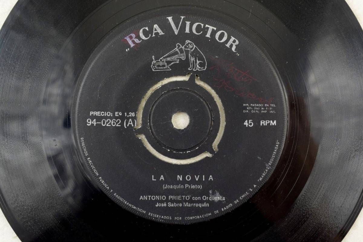 Antonia Prieto - Import RCA Victor 45 RPM - La Novia/ El Milagro B2 海外 即決