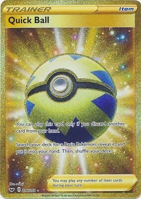 Quick Ball - 216/202 - Secret Rare Near Mint Pokemon Sword and Shield WY9 海外 即決