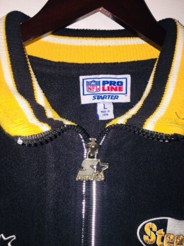 Pittsburgh Steelers Starter Pro Line Large Fleece 1/4 Zip Vintage ...