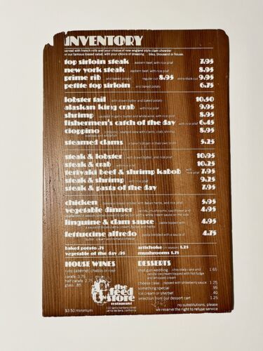 The Feed Store Restaurant Menu ? Santa Barbara CA 1980’s 海外 即決