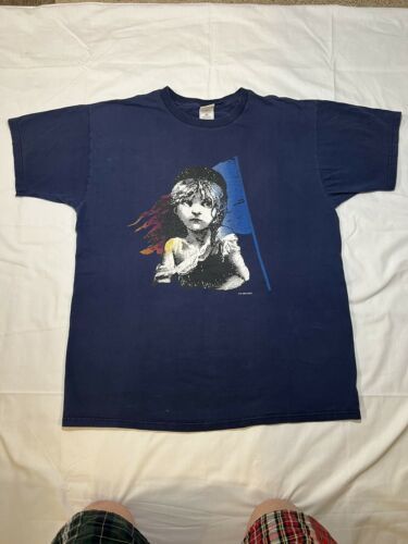 Vintage 1986 Les Miserables Broadway Musical Logo Shirt Size Xl ? 海外 即決