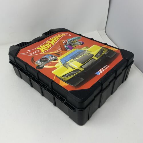 Hot Wheels 100 Car Carrying Case w/50 Cars Inside - Rolling Storage Suitcase