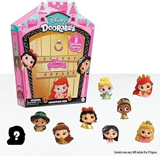 Disney Doorables Glitter and Gold Princess Collection Peek 8 Exclusive Figures 海外 即決