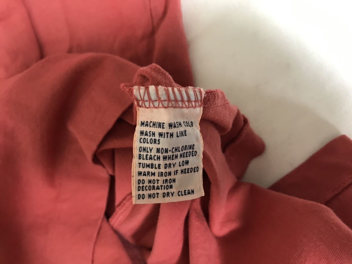 本物ポロラルフローレンPOLO Ralph Laurenプリントコットン半袖Tシャツビジネススーツアメカジサーフメンズ赤レッドS_画像5