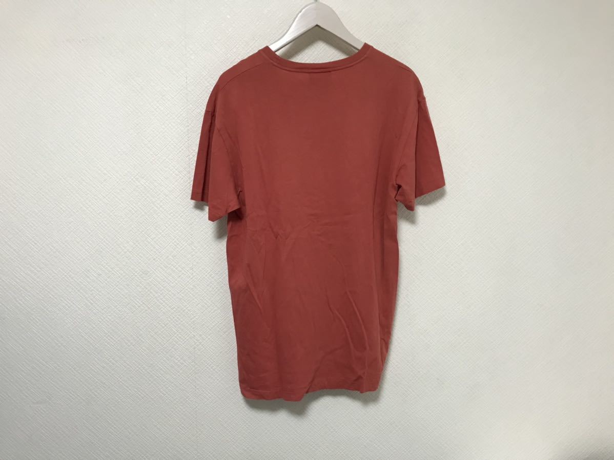 本物ポロラルフローレンPOLO Ralph Laurenプリントコットン半袖Tシャツビジネススーツアメカジサーフメンズ赤レッドS_画像3