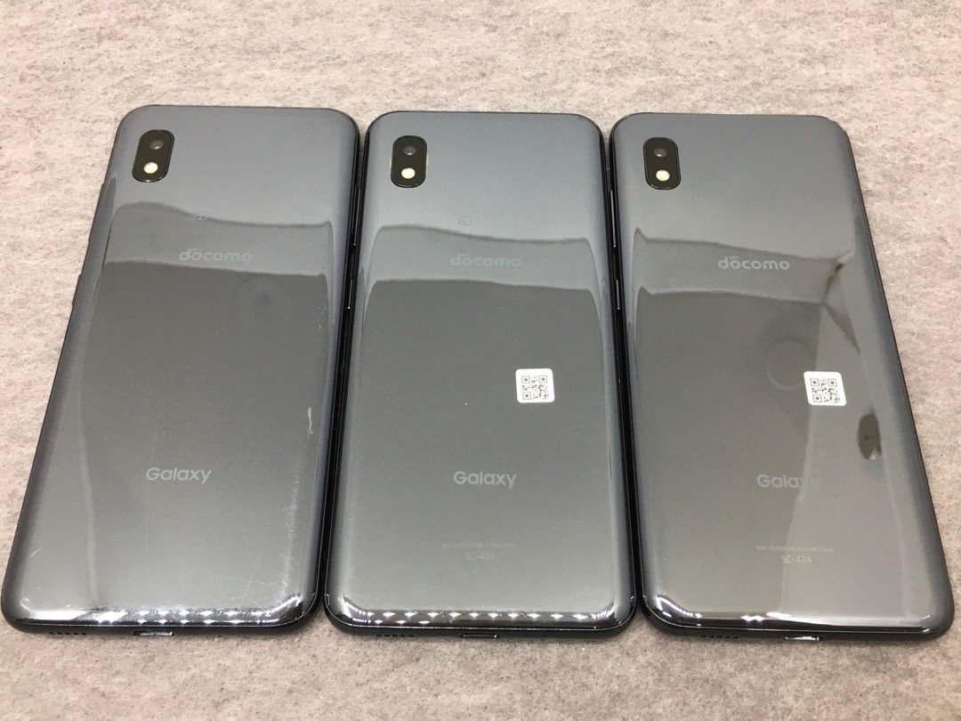 docomo】Galaxy A21 SC-42A 3台セット ブラック androidバージョン