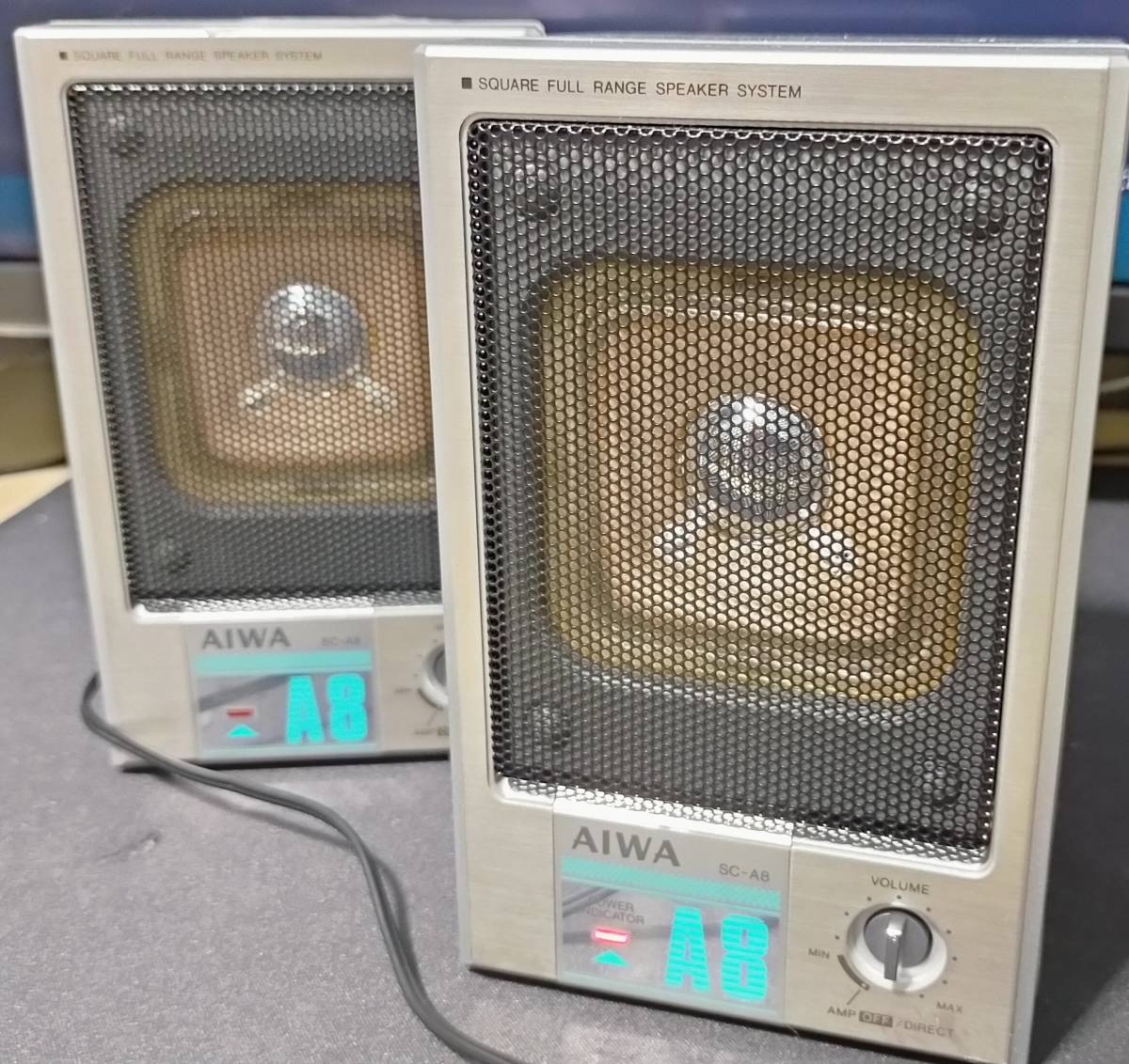 AIWAの古いアンプ内蔵スピーカーSQUARE FULL RANGE SPEAKER SYSTEM SC-A8_画像8