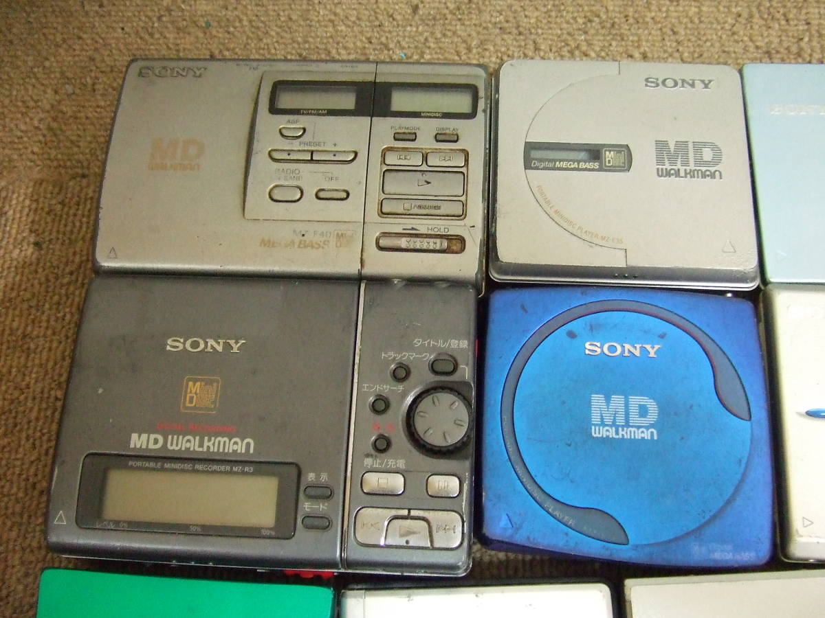 y138 SONY/シャープ/ケンウッド他 MDウォークマン 20台 まとめて