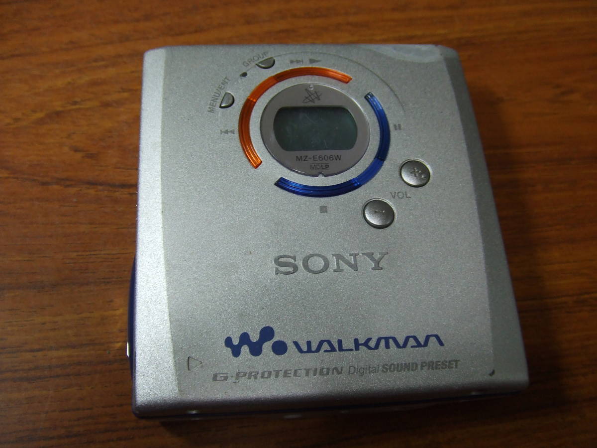 y173 SONY ソニー MDウォークマン MZ-E606W 本体 中古 ジャンク