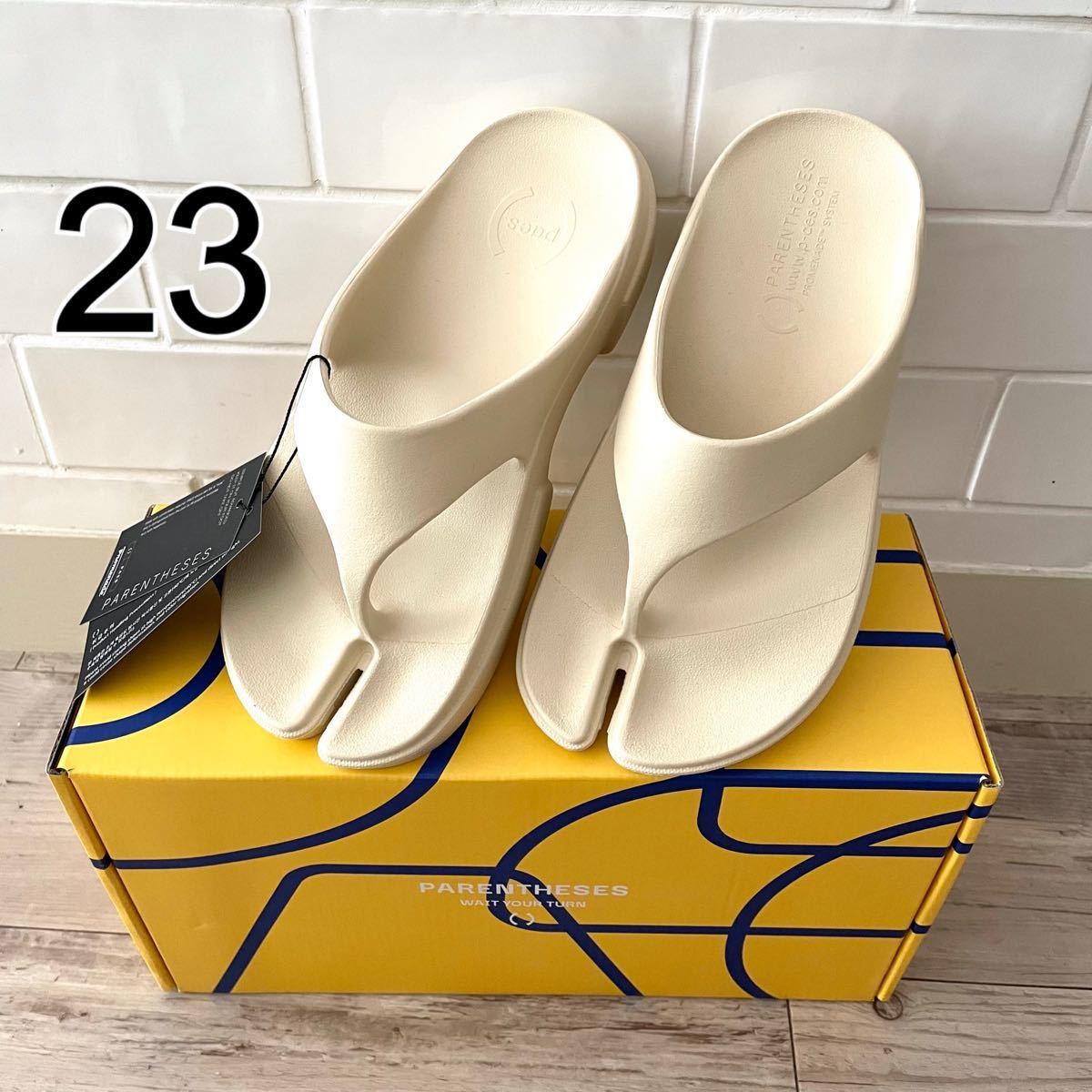 アパルトモン【PAES】Sandals 23 ホワイト EU36/US6 アパルトモン L