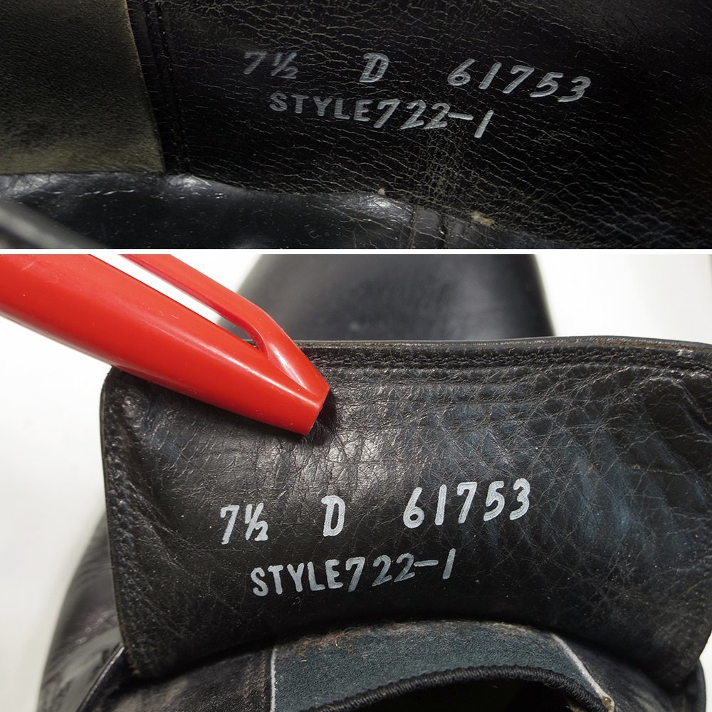 25.5cm相当　NUNN BUSH　ナンブッシュ　ストラップローファー　カナダ製　ブラック　革靴　レザーシューズ　ヴィンテージ　/U5852_画像10