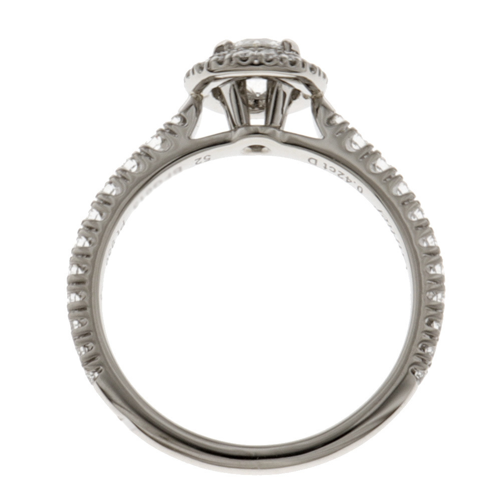 美品)カルティエ CARTIER デスティネ ソリテール ダイヤリング Pt 950
