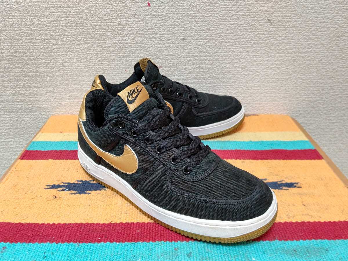 05年製！★ビンテージ！ エア フォース 1 low CVS canvas 黒х金 air force 検索 high OG コラボ co.jp B オリジナル ダンク_画像2