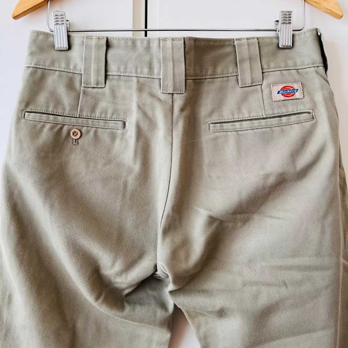 F5314cL《Dickies ディッキーズ》サイズ30インチ ウエスト76 M位 チノパン ワークパンツ カーキベージュ メンズ ストリート スケーター_画像8