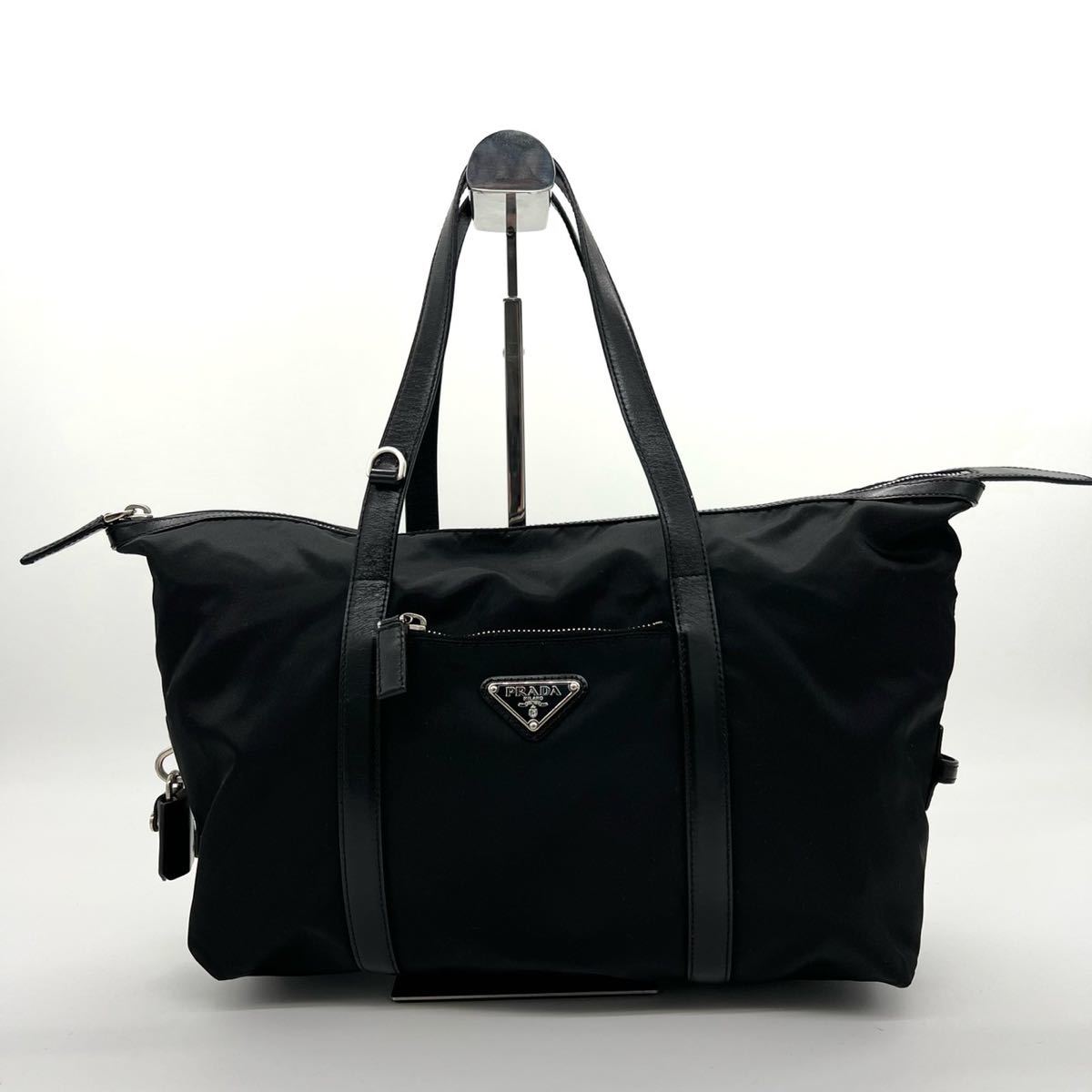 極美品✨】PRADA プラダ ハンドバッグ トートバッグ レザー 黒-