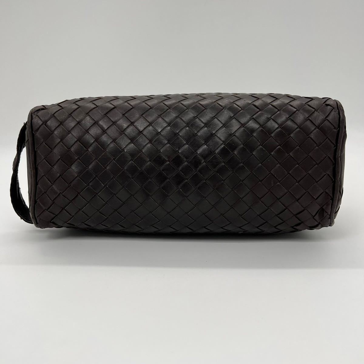 1円【極美品 最高級】 ボッテガヴェネタ BOTTEGA VENETA イントレチャート セカンドバッグ ハンドバッグ ブラウン 本革 レザー 鞄 カバン_画像5