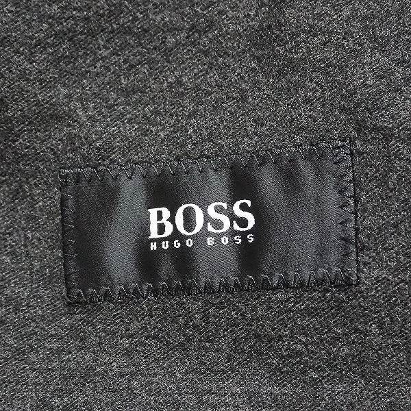 #wnc ヒューゴボス HUGOBOSS コート 50 グレー 比翼 ステンカラーコート メンズ [745655]_画像8