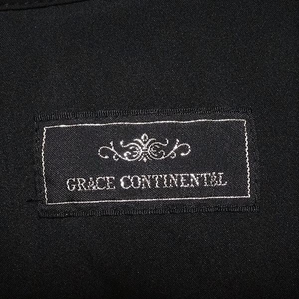 #snc グレースコンチネンタル GRACECONTINENTAL ワンピース 36 黒 ビーズ ビジュー パール レース レディース [752139]_画像6