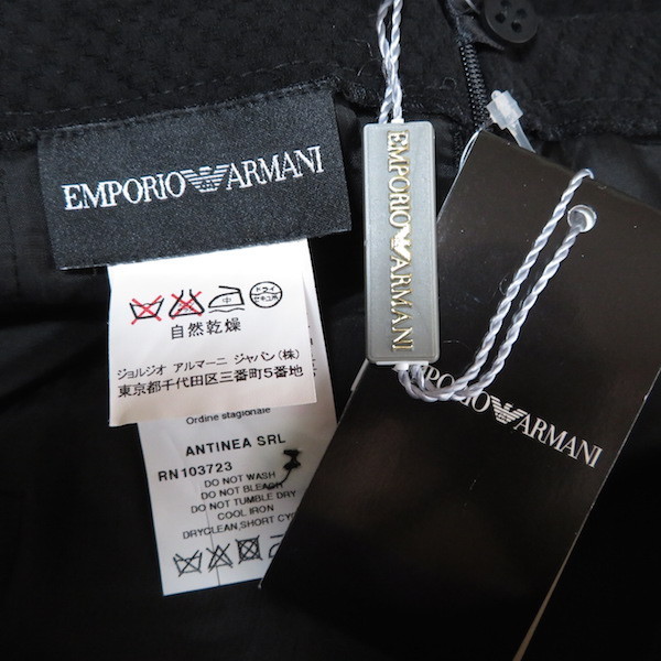 #anc エンポリオアルマーニ EMPORIOARMANI スカート 38 黒 総柄 タグ付き レディース [747384]_画像7