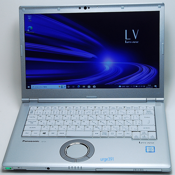 パナソニック Let'sNote CF-LV8RDAVS 第8世代 Core i5 8365U 1.60GHz 8GB SSD256GB S-マルチ 使用時間1590時 Win10 リカバリー領域あり
