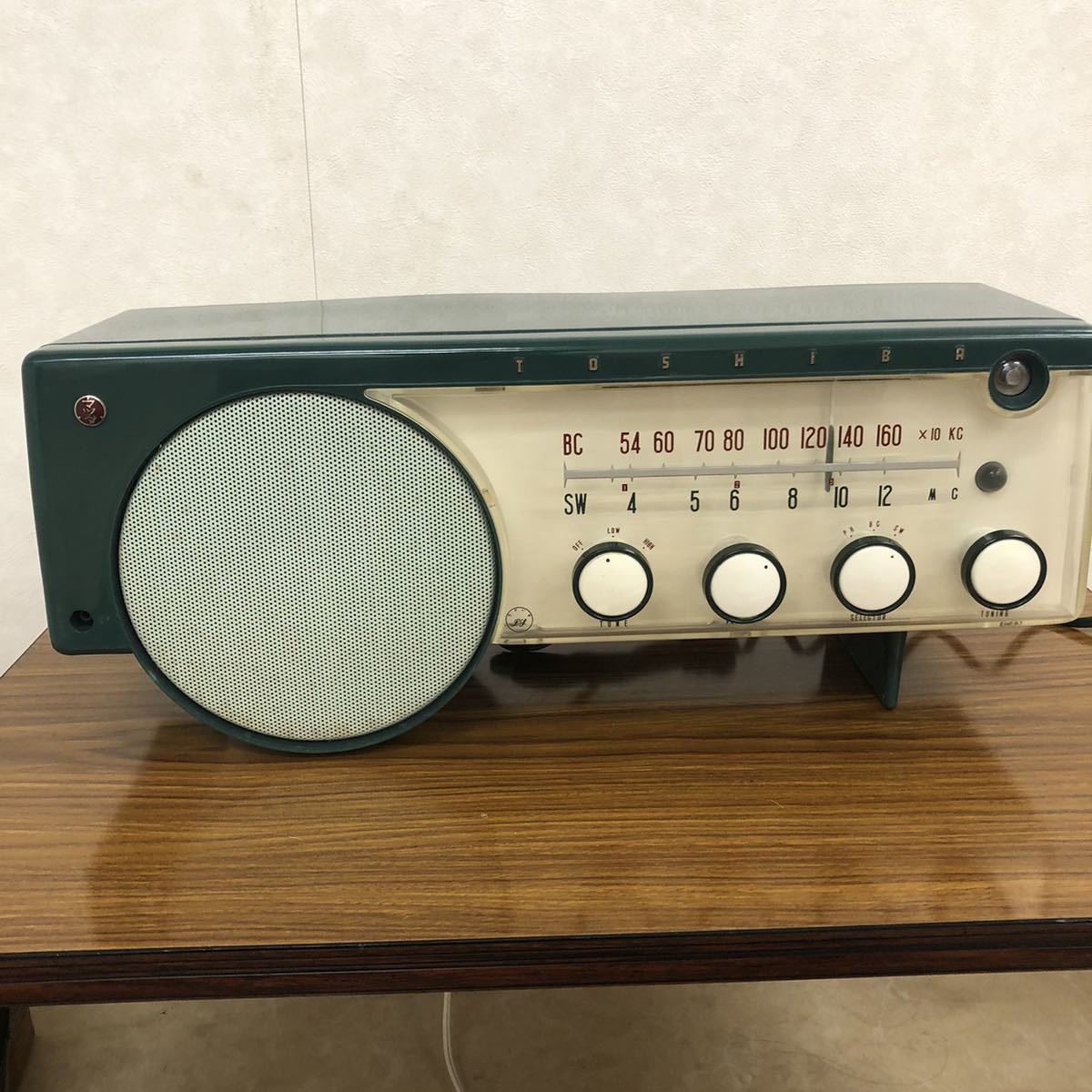 真空管ラジオ 東芝 うぐいすLS 6ZB-208 昭和レトロ アンティーク