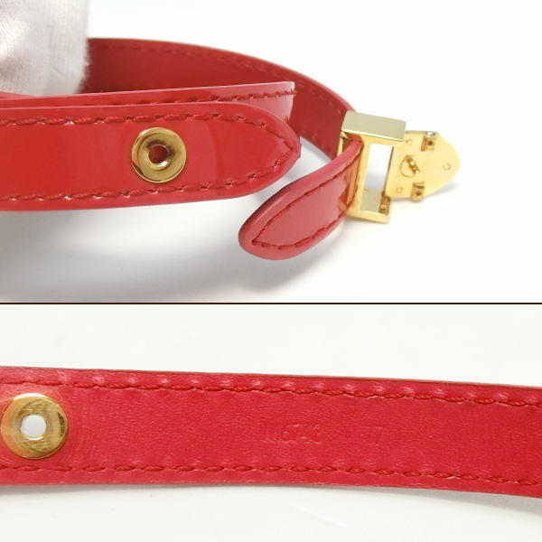 [ free shipping ] Louis * Vuitton brass re box ito leather bracele rose Anne ti Anne 17cm M6743* ultimate beautiful goods *