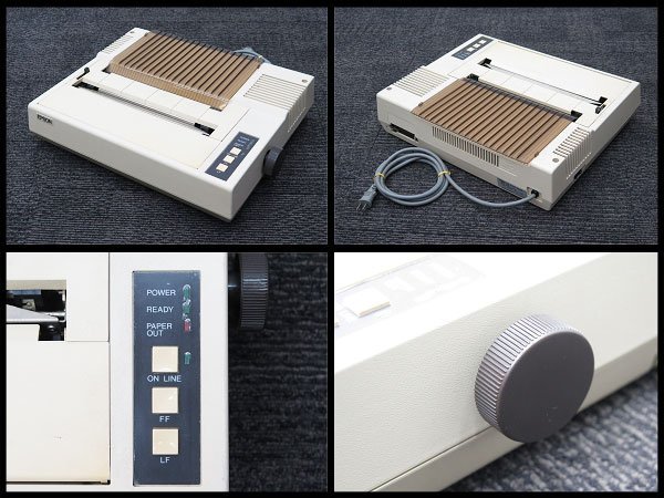 * retro! FUJITSU/ Fujitsu 8 bit personal computer MICRO8 micro 8 EPSON dot Matrix printer FP-80 [ present condition goods ] FM-8 old model PC/ retro PC