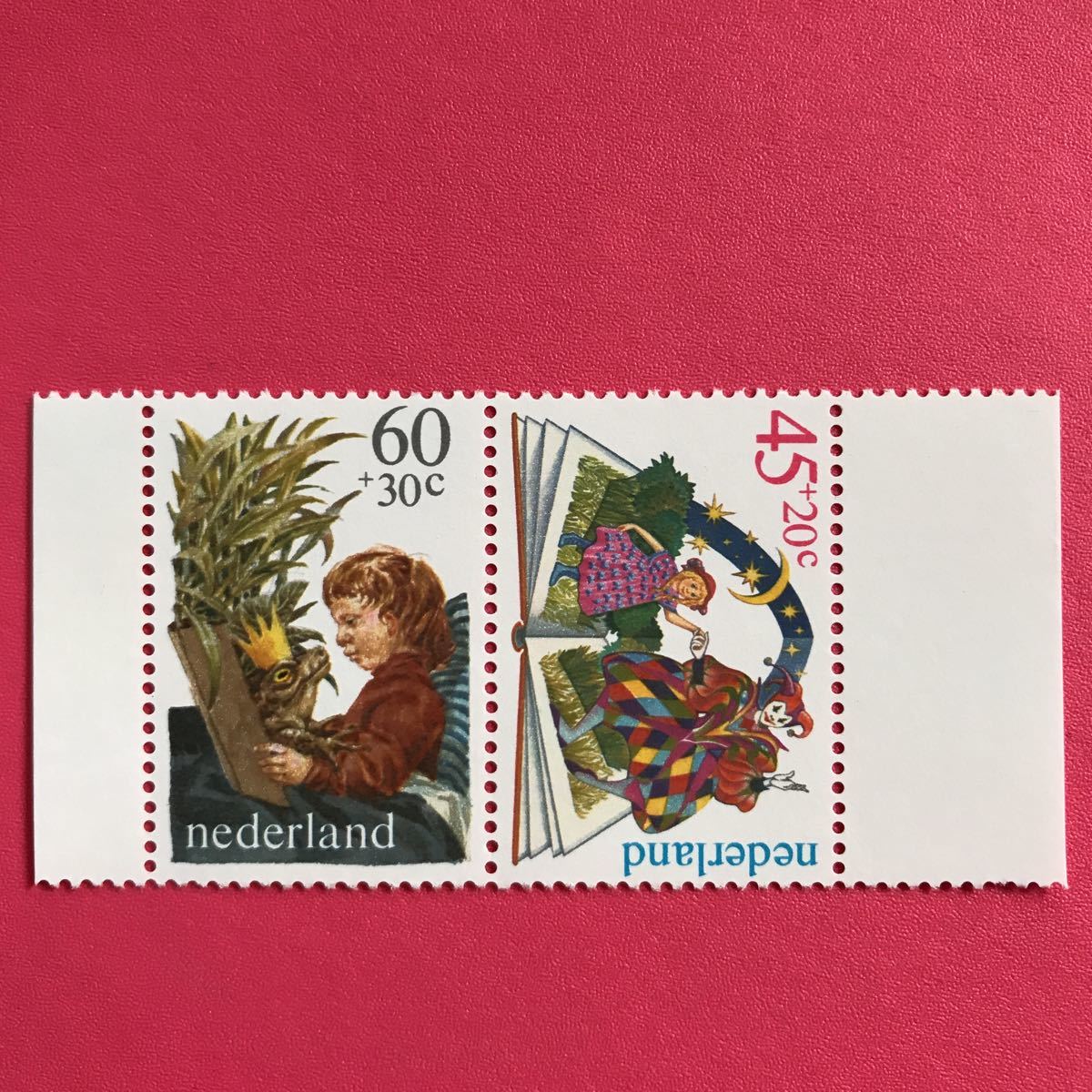 外国未使用切手 オランダ 1980年 児童福祉 2種