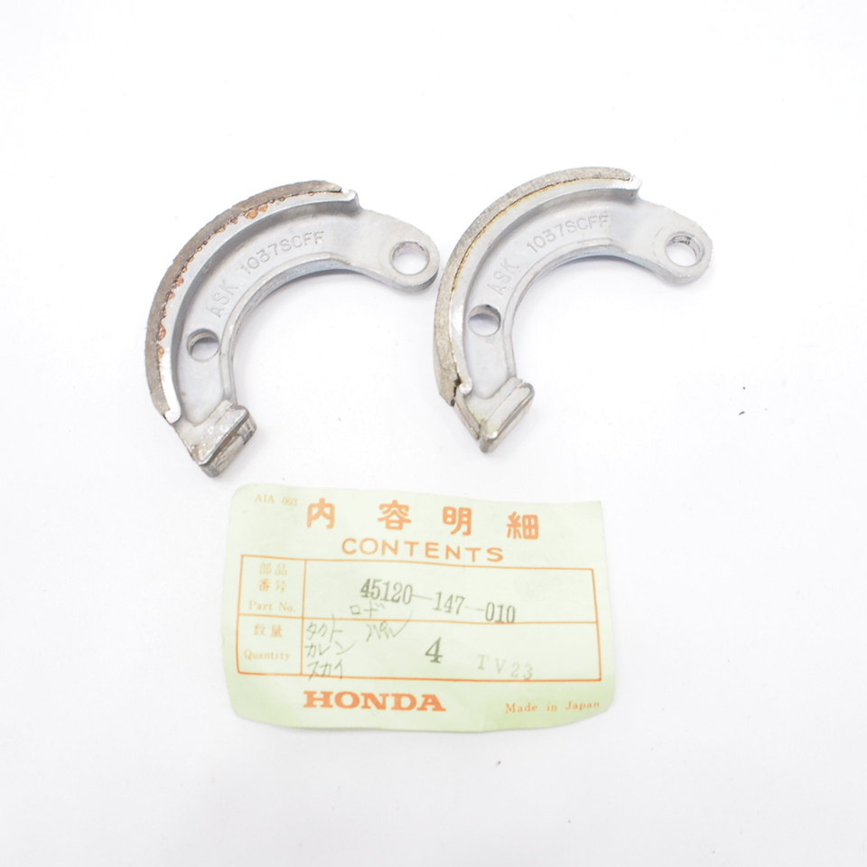 新品! モトコンポ 純正ブレーキシュー 45120-147-010 タクティ カレン ロードパル_画像1