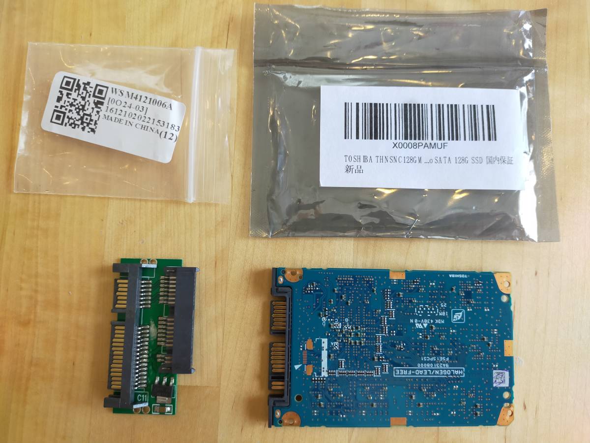 東芝 128GB マイクロSATA microSATA ソリッドステイトドライブ 東芝 128GB マイクロSATA microSATA ソリッドステイトドライブ