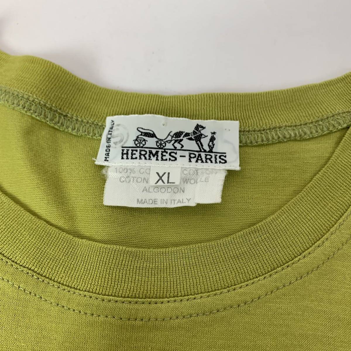 ☆k71 HERMES エルメス Tシャツ 半袖 トップス カットソー XL コットン