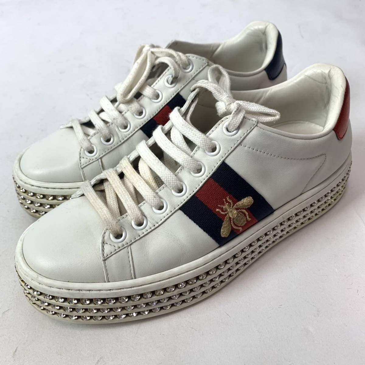 m229 GUCCI グッチ クリスタル エース エンブロイダリー ライン