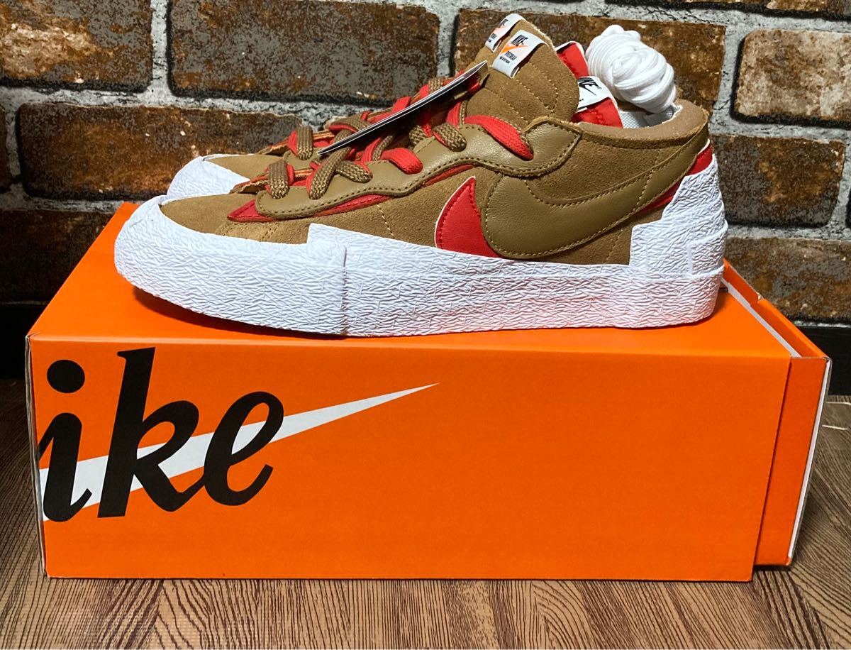 ナイキ×サカイ ブレーザー ロー NIKE sacai BLAZER LOW BRITISH TAN スニーカー 26.5cm