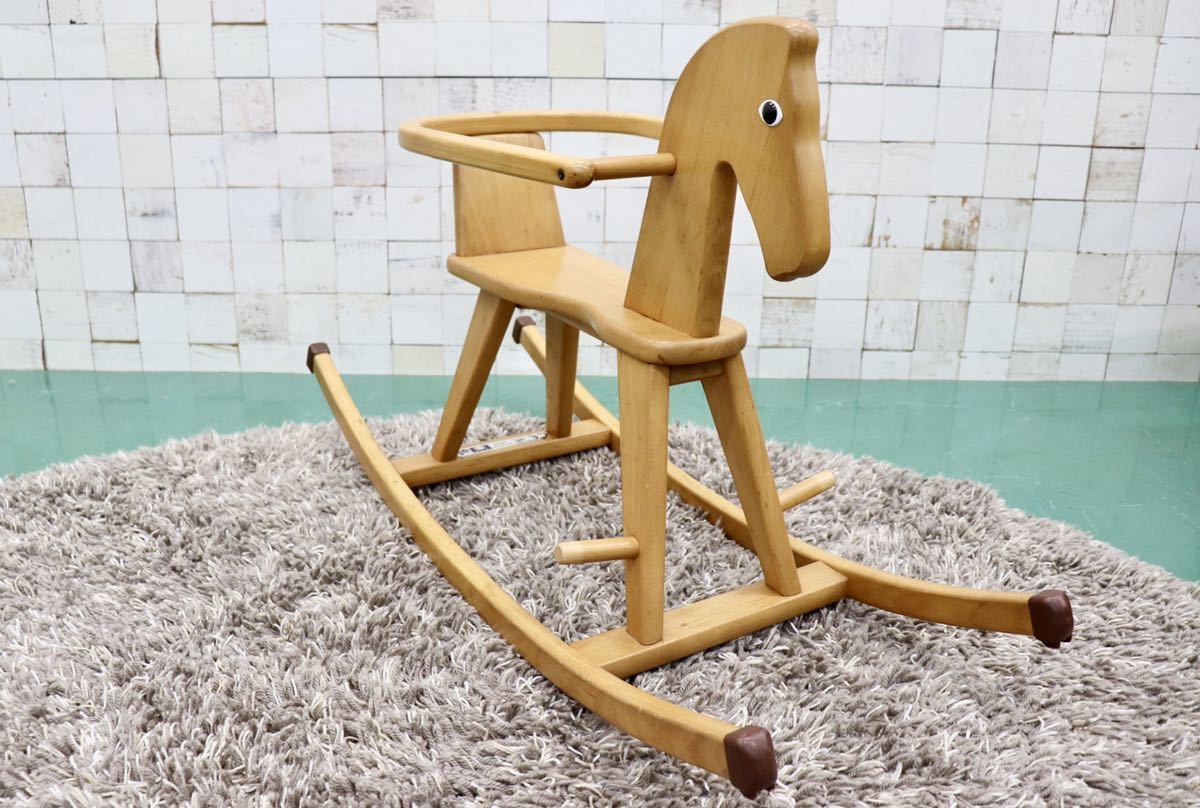 GMFH280Geuther /goita- locking hose rocking chair wooden horse wooden playground equipment Northern Europe beech material baby chair child chair natural 