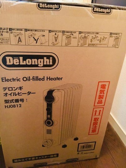 デロンギ(DeLonghi) オイルヒーター ゼロ風暖房 新品 HJ0812 [8~10畳用] ホワイト 未使用品