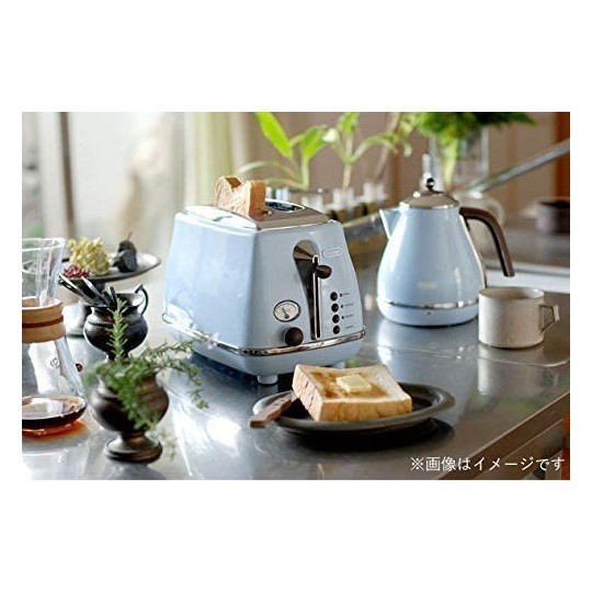 te long gi(DeLonghi) electric kettle Aiko na* Vintage collection 1.0L new goods KBOV1200J-AZa Zoo ro blue unused goods 