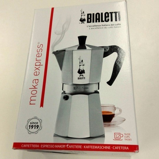 BIALETTI( Via reti) direct fire type Espresso Manufacturers 12 cup 12 cup new goods mocha Express 1166 unused goods 