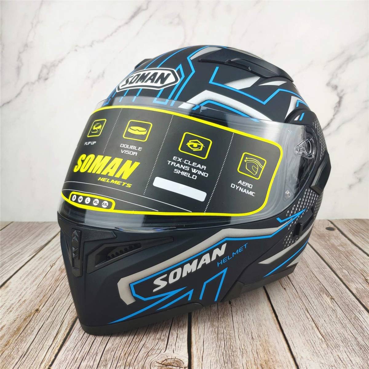 新品フリップアップ フルフェイスヘルメット インナーバイザー付 UVカット システムヘルメットサイズ選択可 大きな取引 新品フリップアップ フルフェイスヘルメット インナーバイザー付 UVカット システムヘルメットサイズ選択可 大きな取引
