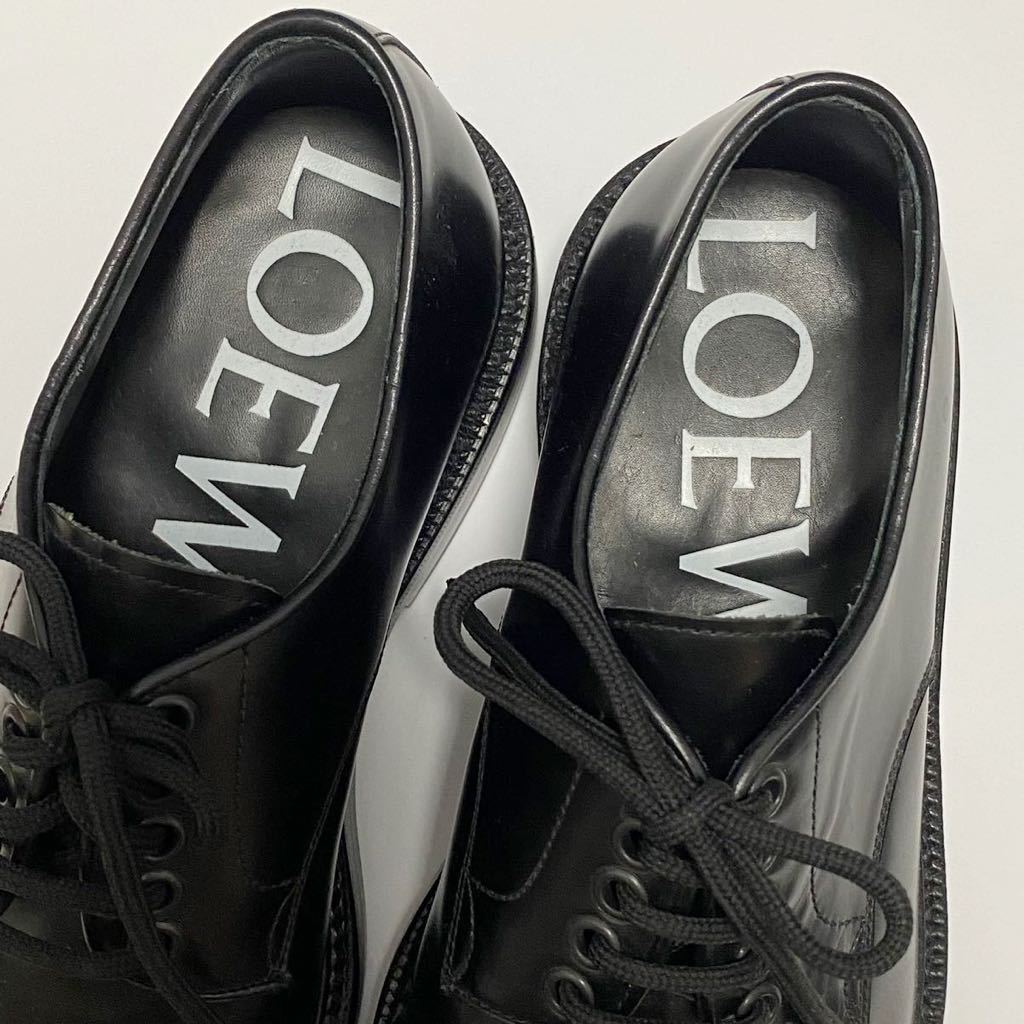 LOEWE ロエベ プレーントゥ レザーシューズ 革靴 ブラック 39 LOEWE ロエベ プレーントゥ レザーシューズ 革靴 ブラック 39
