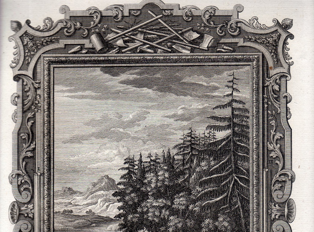 1732年 ショイヒツァー 神聖自然学 銅版画 Tab.487 列王紀下 第6章 5節 6節_画像3